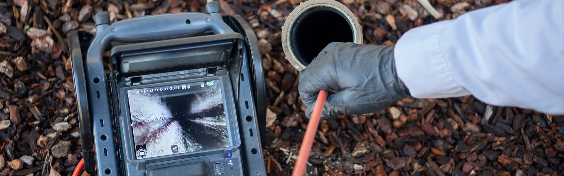 Sewer camera inspection